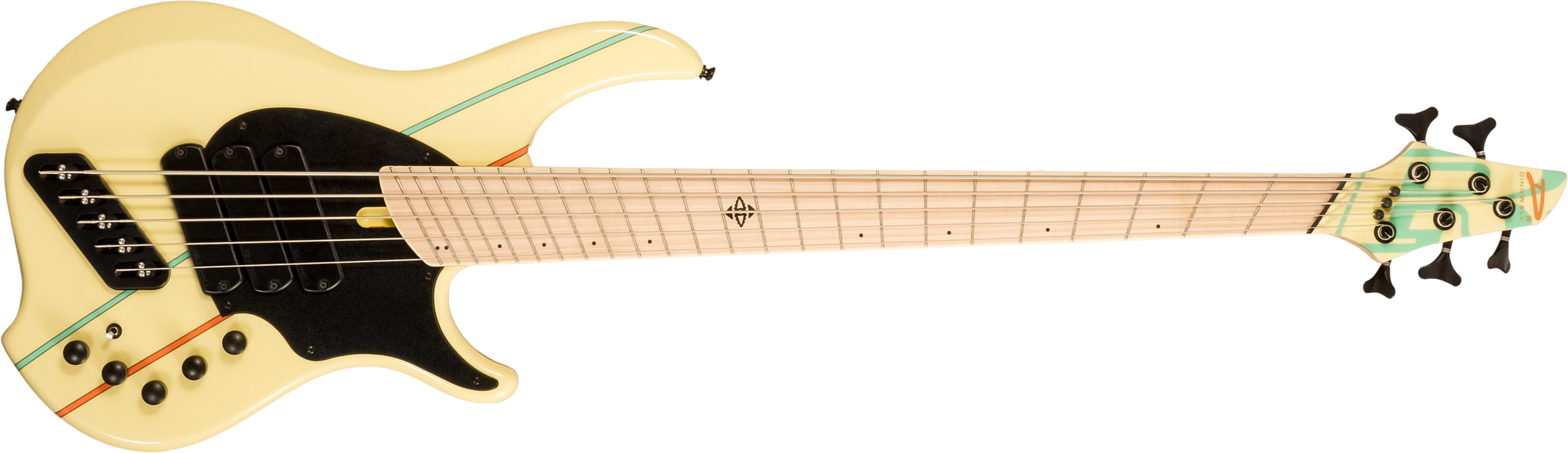 Dingwall John Taylor Rio Dream Jt3 5c Ltd Signature 3pu Active Mn - Creme - Solid body electric bass - Main picture