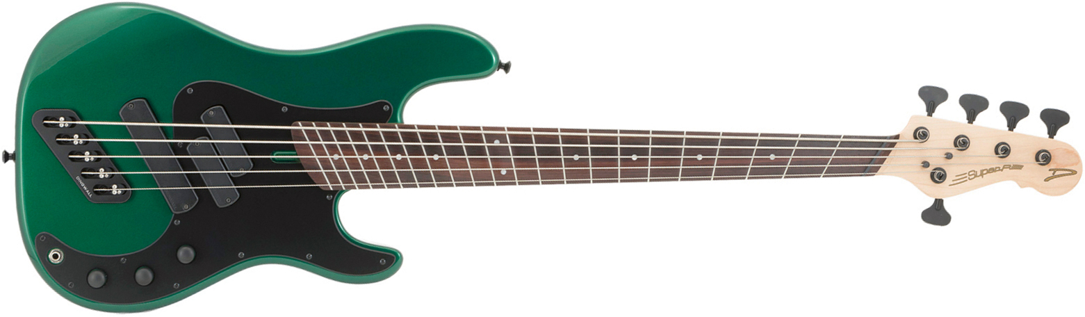 Dingwall Super P Sp1 5c Rw - Gloss Dark Candy Green - Solid body electric bass - Main picture