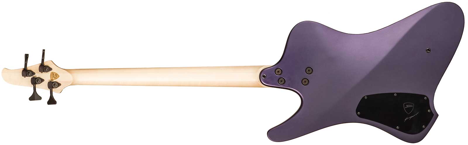 Dingwall Custom Shop D-roc 4c 3-pickups Wen #6982 - Purple To Faded Black - Solid body electric bass - Variation 1