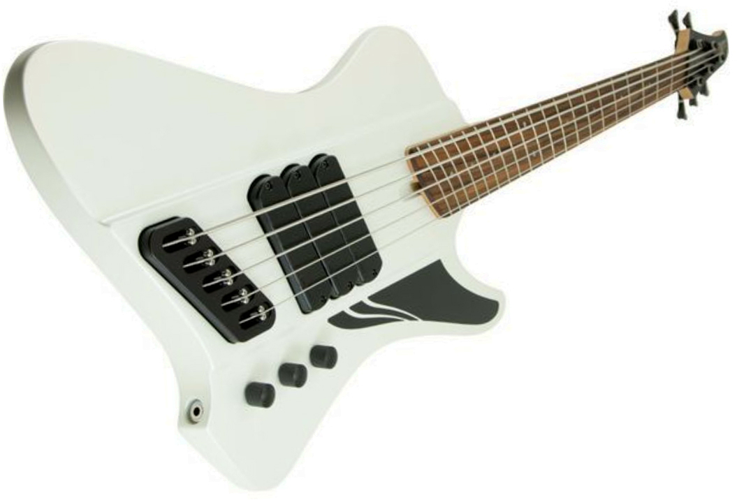Dingwall D-roc Standard-3 5c 3pu Active Pf - Matte Ducati White - Solid body electric bass - Variation 1