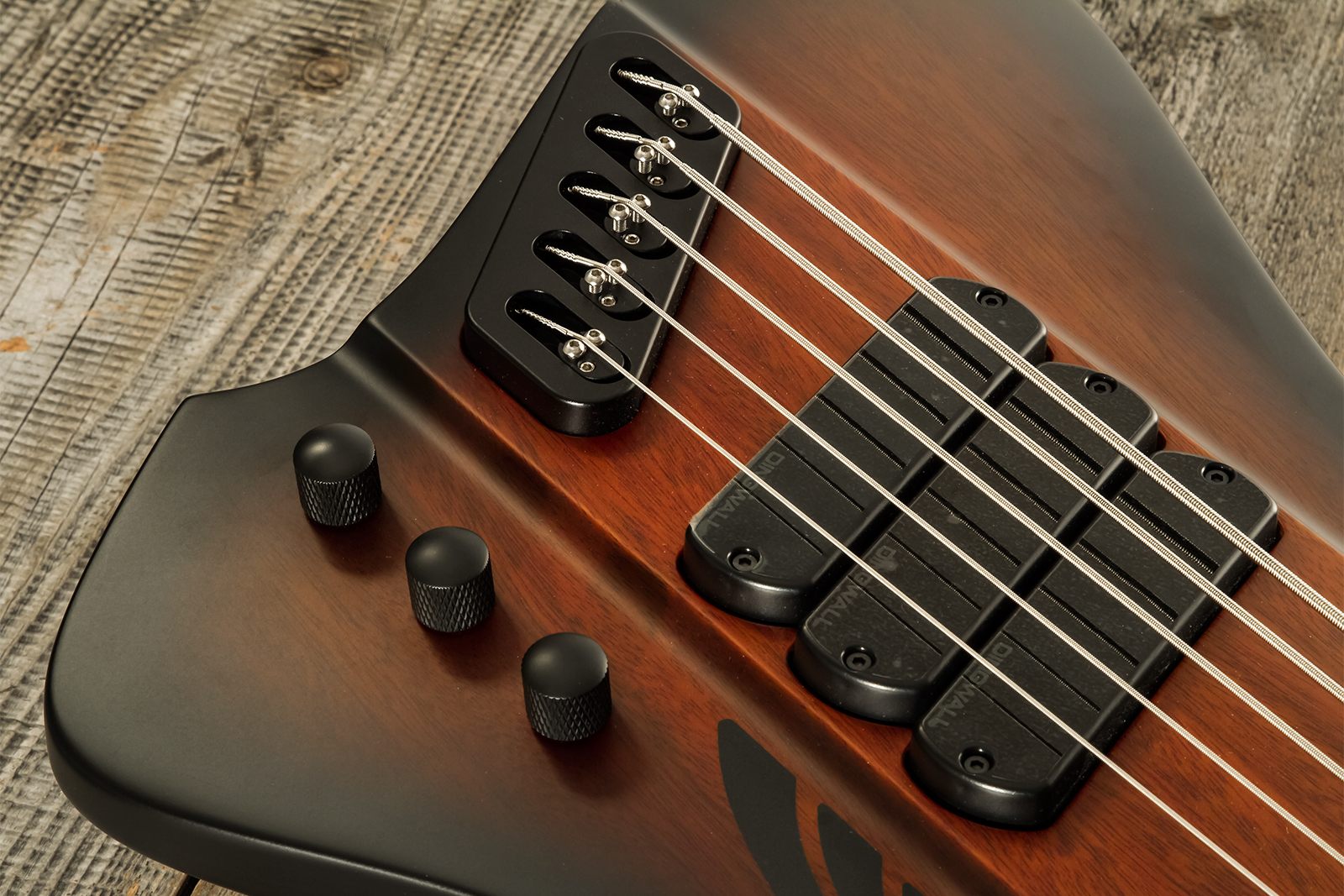 Dingwall D-roc Standard-3 5c 3pu Active Pf - Vintage Burst Matte - Solid body electric bass - Variation 3