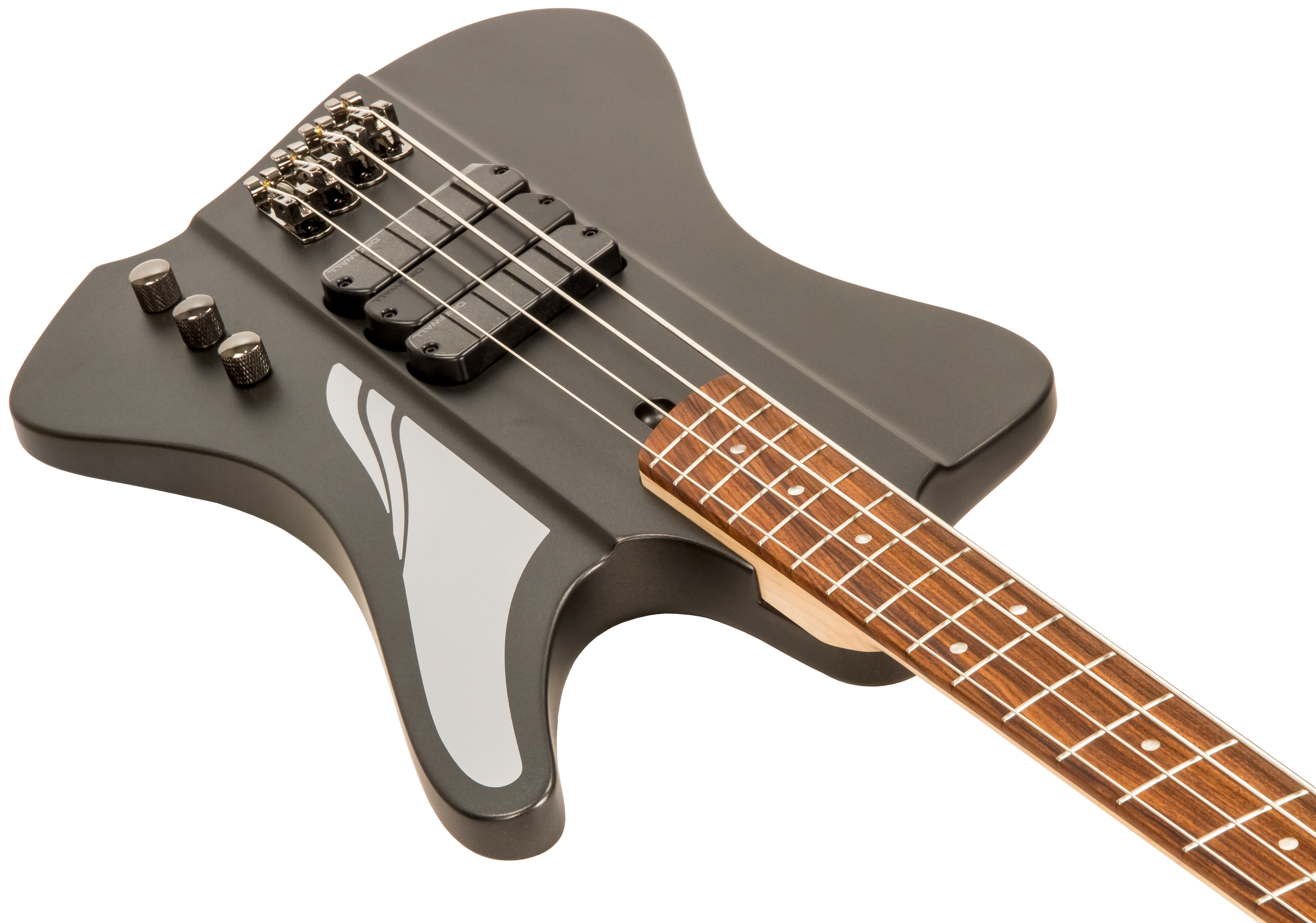 Dingwall D-roc Standard 4c 3-pickups Rw - Matte Metallic Black - Solid body electric bass - Variation 2