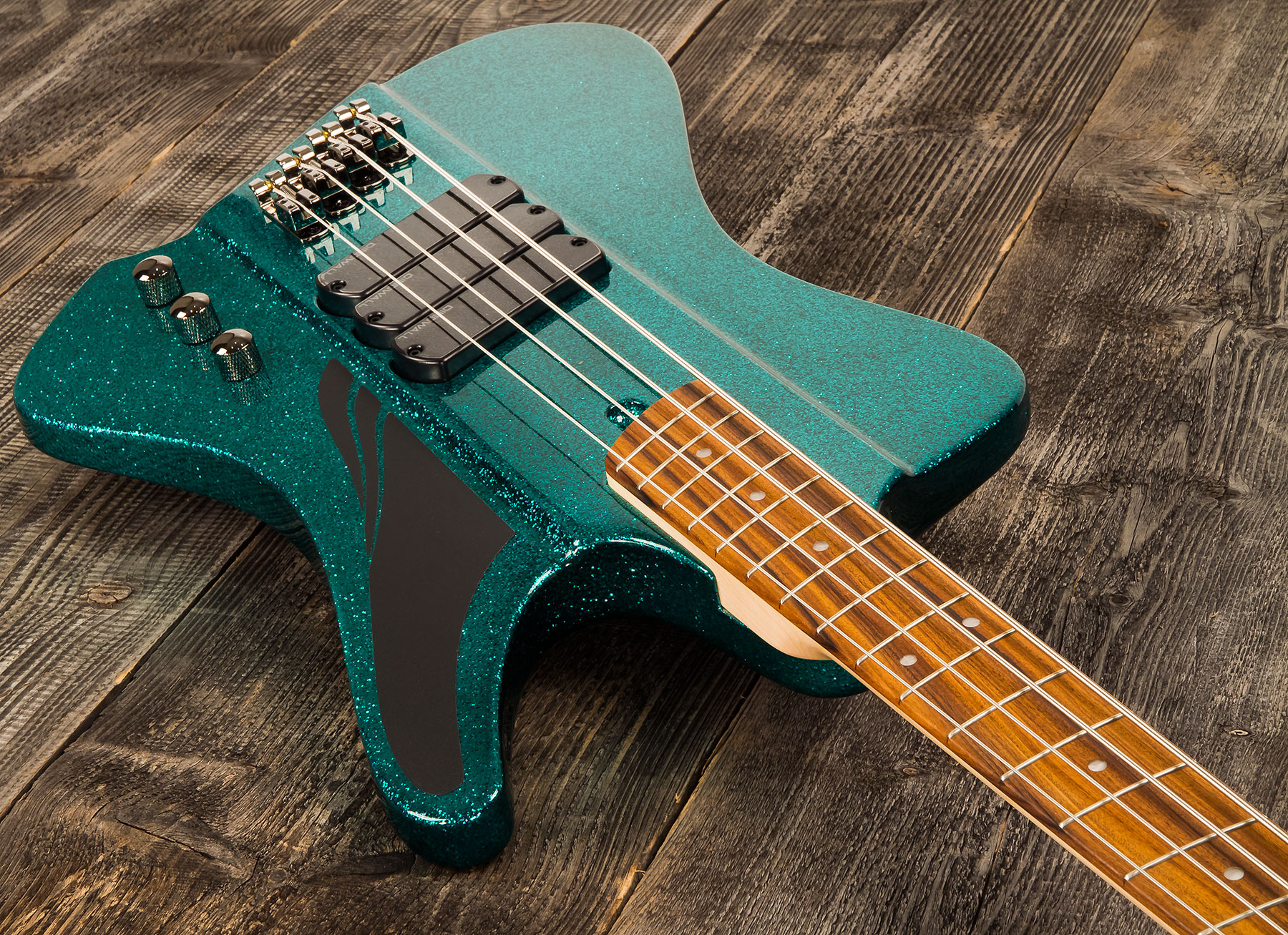 Dingwall D-roc Standard 4c 3-pickups Pf - Aquamarine Metalflake - Solid body electric bass - Variation 1