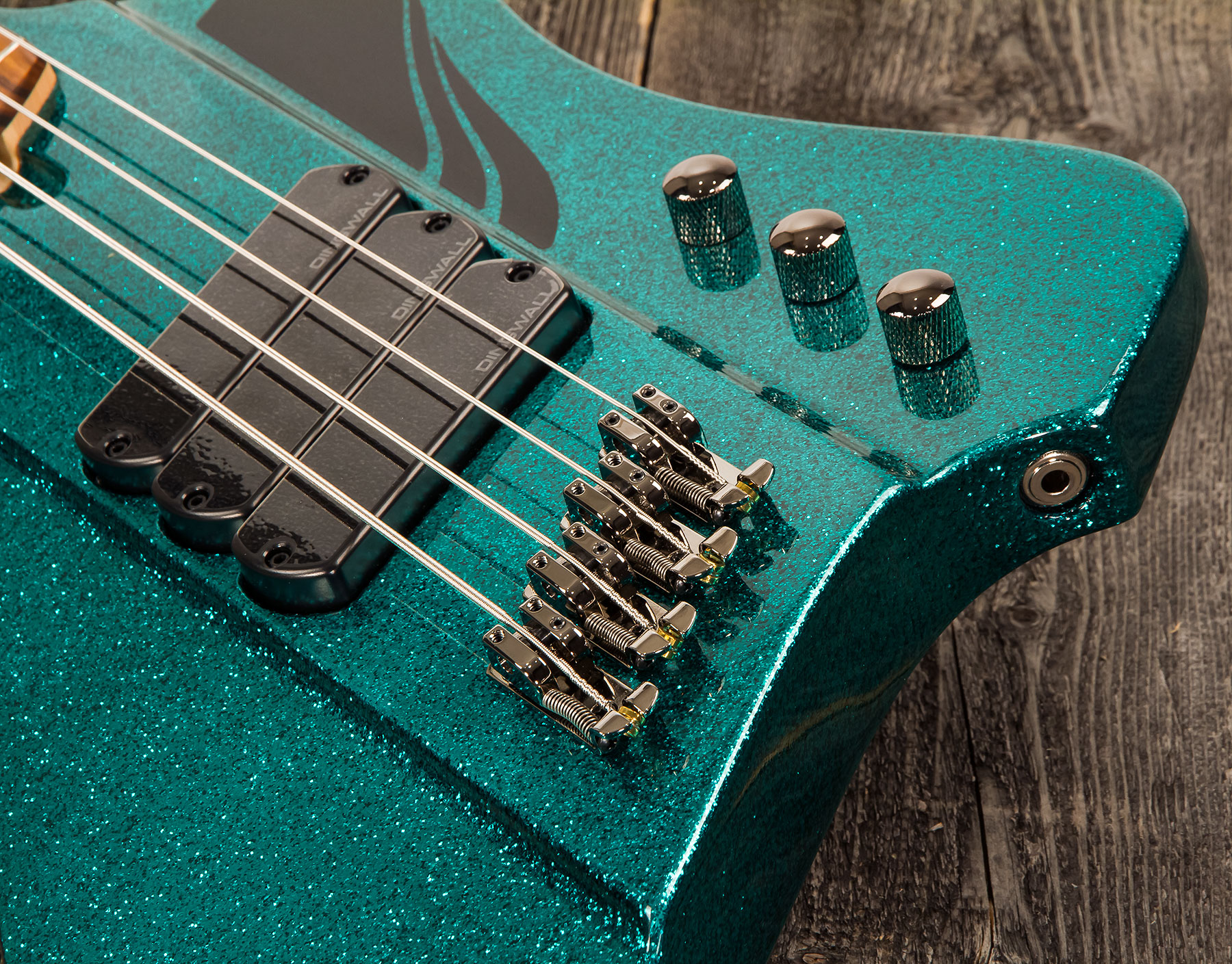 Dingwall D-roc Standard 4c 3-pickups Pf - Aquamarine Metalflake - Solid body electric bass - Variation 3