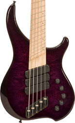 Solid body electric bass Dingwall Afterburner I 5 3-Pickups (MN) - Faded purple burst
