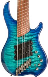 Solid body electric bass Dingwall Combustion 6 3-Pickups (PF) - Whalepool burst