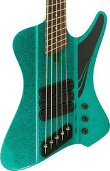 Solid body electric bass Dingwall D-ROC Standard 3-pickups (5-String, PF) - Gloss Aquamarine Metalflake