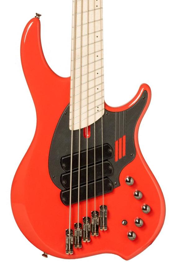 Solid body electric bass Dingwall Adam Nolly Getgood NG3 3-Pickups 5-Strings (MN) - fiesta red