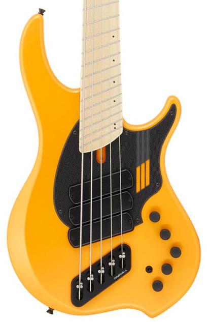 Solid body electric bass Dingwall Adam Nolly Getgood NG3 3-Pickups (5-String, MN) - Matte Lambo Orange