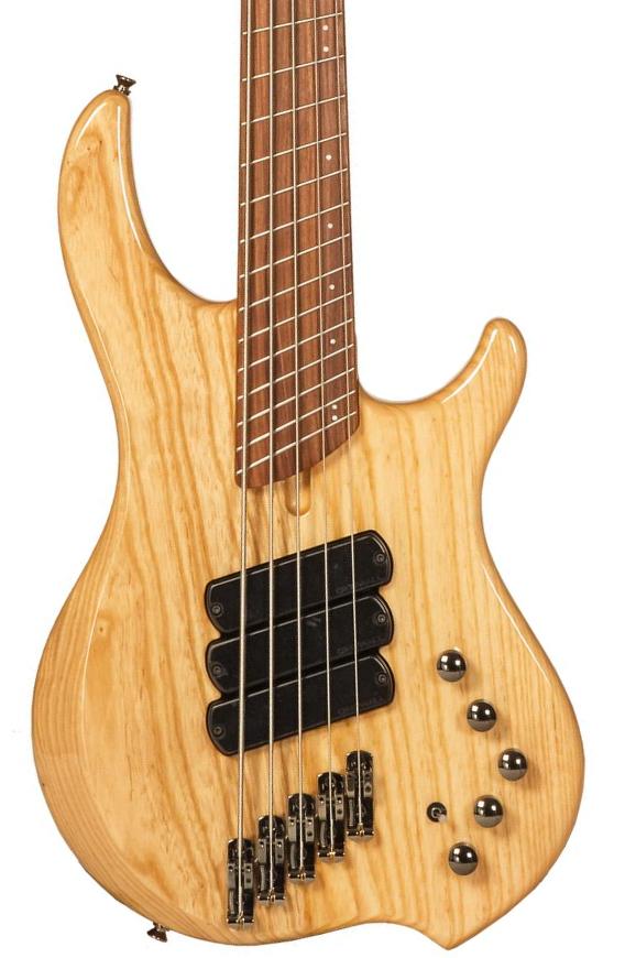 Solid body electric bass Dingwall Combustion 5 3-Pickups (PF) - natural gloss