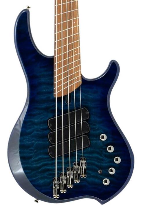 Solid body electric bass Dingwall Combustion 5 3-Pickups (PF) - Indigo Burst