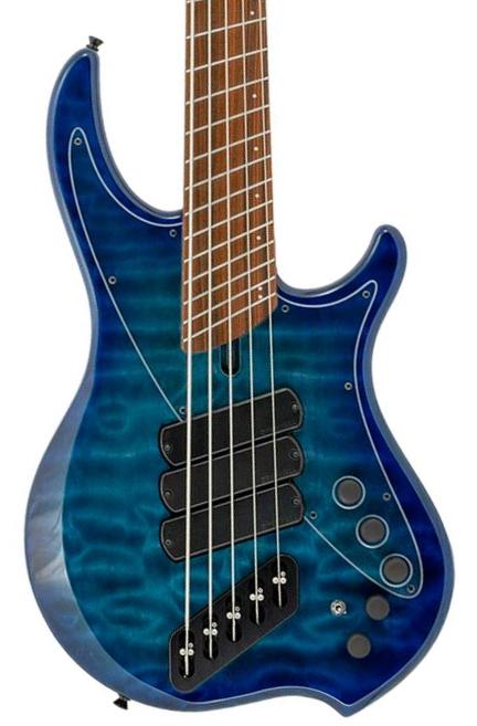 Solid body electric bass Dingwall Nashville Combustion 3-Pickups (5-String, PF) - Indigo Burst