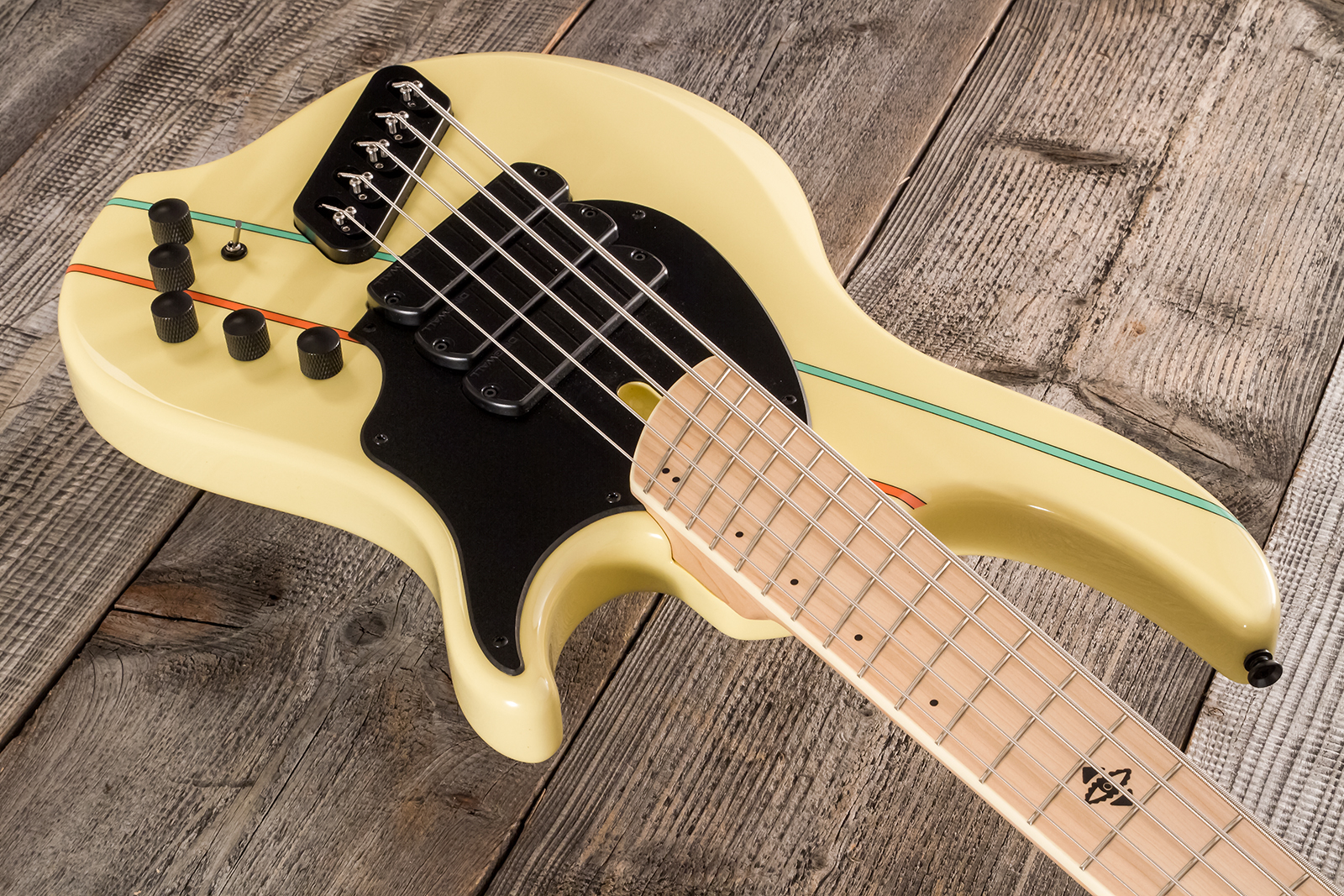 Dingwall John Taylor Rio Dream Jt3 5c Ltd Signature 3pu Active Mn - Creme - Solid body electric bass - Variation 6