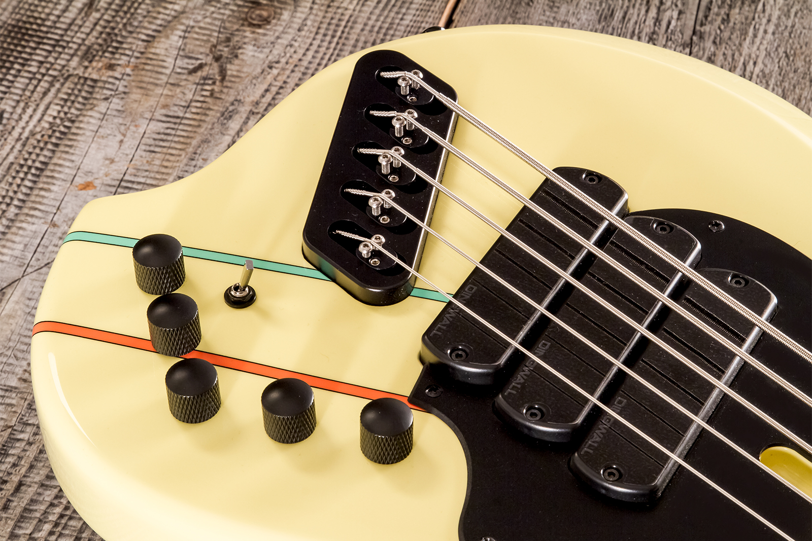 Dingwall John Taylor Rio Dream Jt3 5c Ltd Signature 3pu Active Mn - Creme - Solid body electric bass - Variation 7