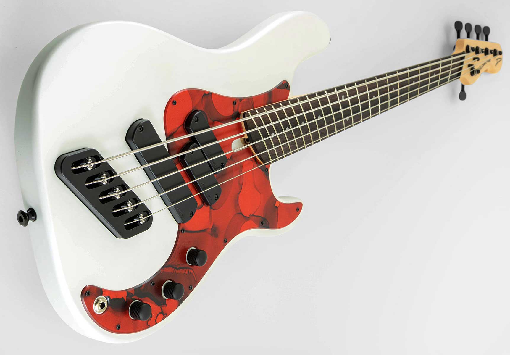 Dingwall Sp1 4c Rw - Matte Ducati Pearl White - Solid body electric bass - Variation 1