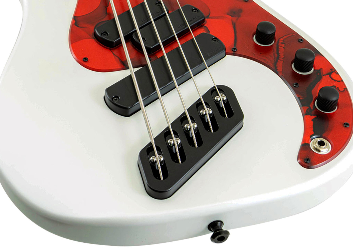 Dingwall Sp1 5c Rw - Ducati Pearl White - Solid body electric bass - Variation 1