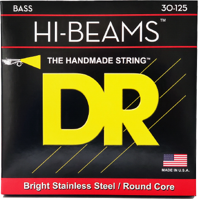 Dr Jeu De 6 Cordes Hi-beams Stainless Steel 30-125 - Electric bass strings - Main picture