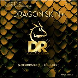 Electric guitar strings Dr DRAGON SKIN+ Core Technology Coated Wrap 9-46 - Set of strings