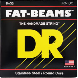 Electric bass strings Dr FAT-BEAMS Stainless Steel 40-100 - Set of 4 strings