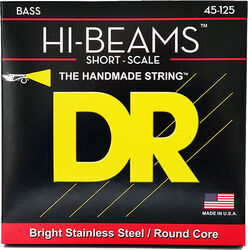 Electric bass strings Dr HI-BEAMS Stainless Steel 45-125 Short Scale - 5-string set