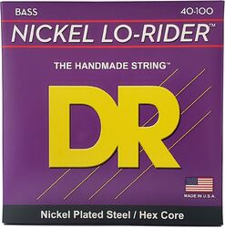 Electric bass strings Dr LO-RIDER Nickel Plated Steel 40-100 - Set of 4 strings