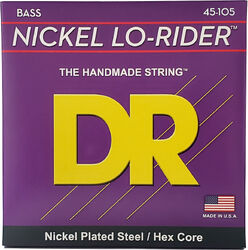 Electric bass strings Dr LO-RIDER Nickel Plated Steel 45-105 - Set of 4 strings