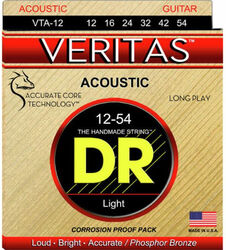Acoustic guitar strings Dr VTA-12 Acoustic Guitar 6-String Set Veritas Phosphor Bronze 12-54 - Set of strings