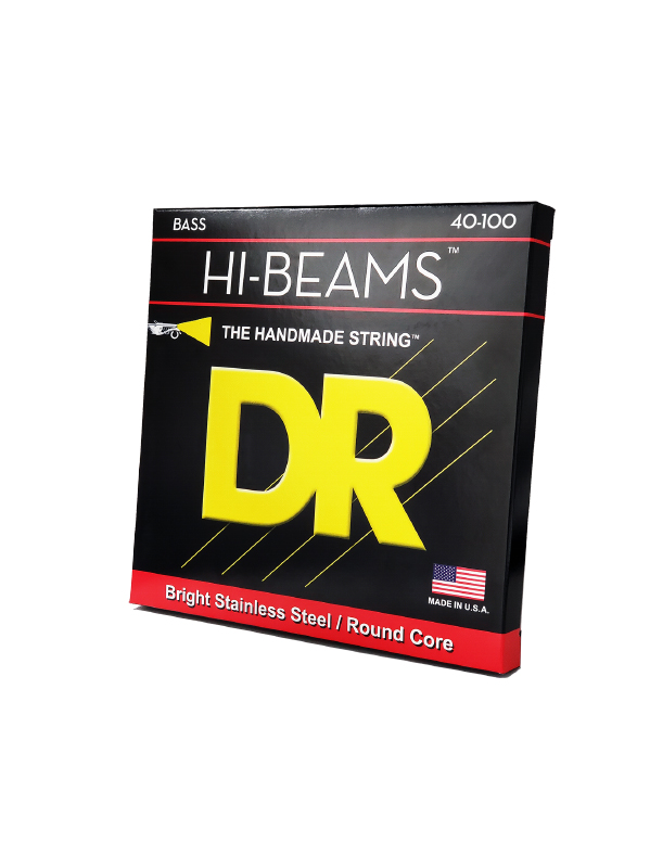 Dr Jeu De 4 Cordes Hi-beams Stainless Steel 40-100 - Electric bass strings - Variation 1