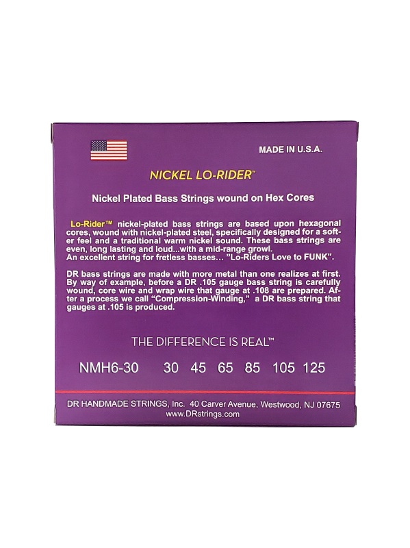 Dr Lo-rider Nickel Plated Steel 30-125 - Electric bass strings - Variation 2