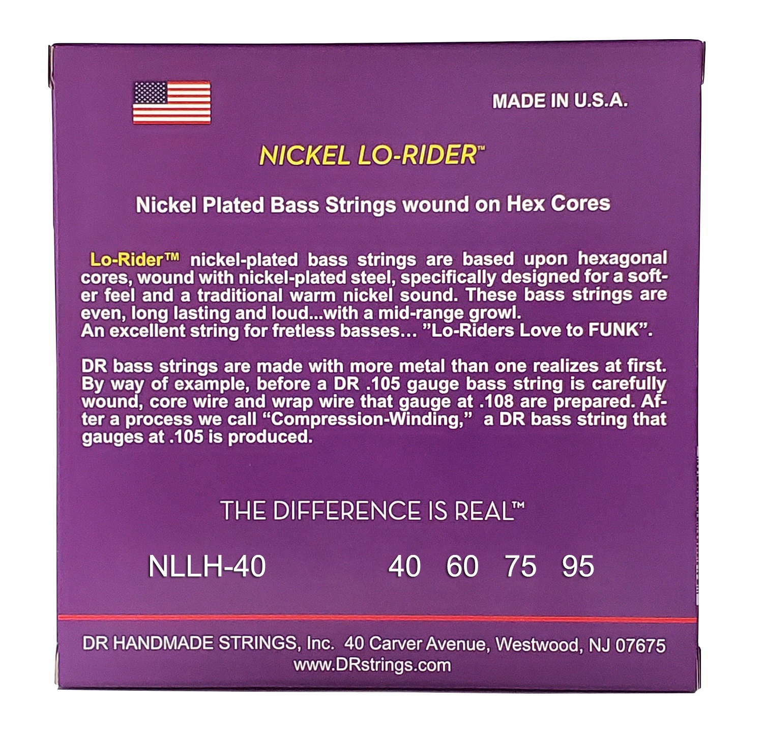 Dr Lo-rider Nickel Plated Steel 40-95 - Electric bass strings - Variation 2
