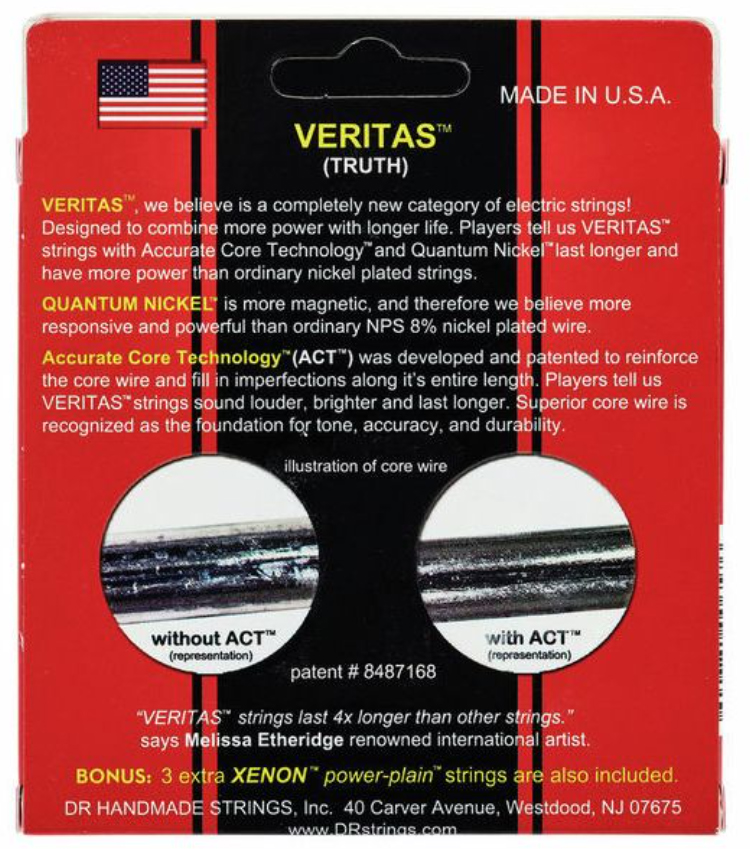 Dr Vte-9/46 Veritas Electric Guitar 6c 9-46 - Electric guitar strings - Variation 1