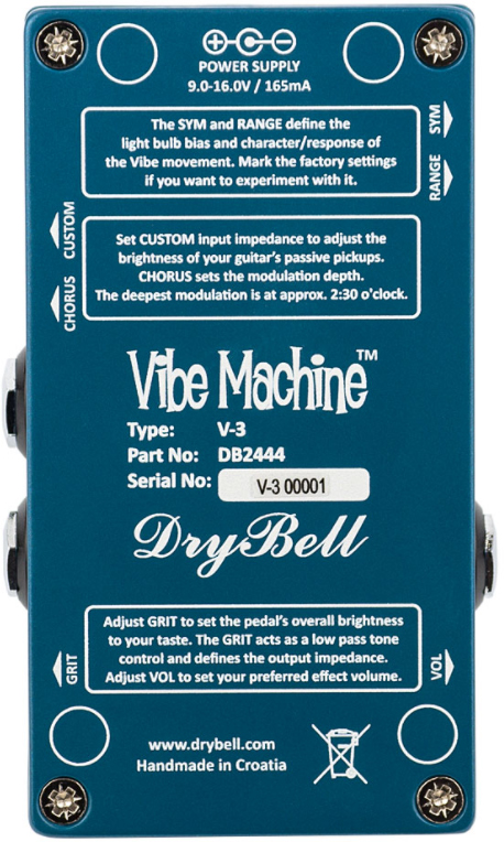 Drybell Vibe Machine V3 - Modulation, chorus, flanger, phaser & tremolo effect pedal - Variation 2