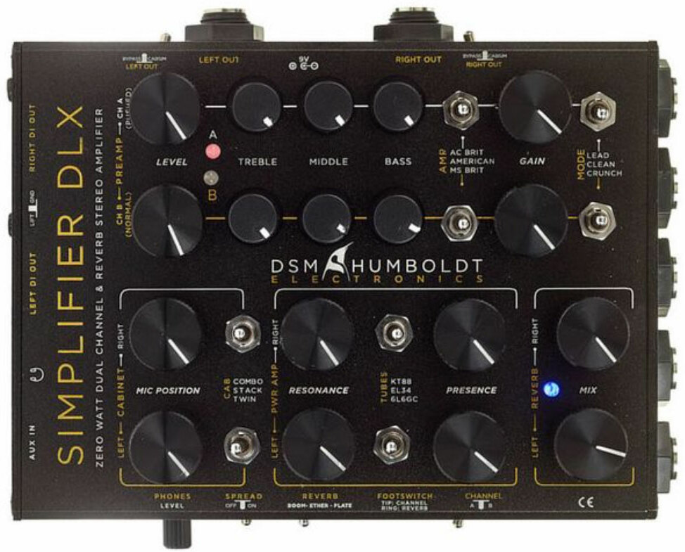 Dsm Humboldt Simplifier Dlx Zero Watt Dual Channel & Reverb Stereo Amplifier - DI Box - Main picture