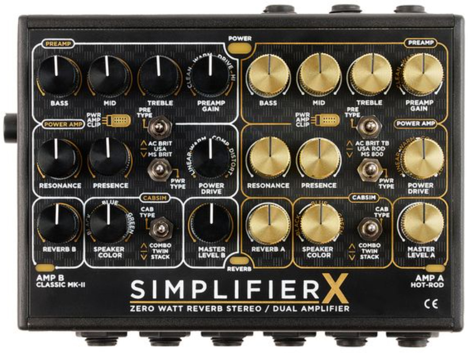Dsm Humboldt Simplifier X Zero Watt Reverb Stereo Guitar Amp - Guitar amp modeling simulation - Main picture
