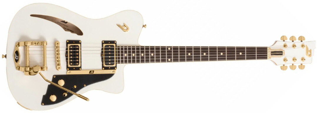 Duesenberg Caribou Ltd Hs Trem Rw - White - Semi-hollow electric guitar - Main picture