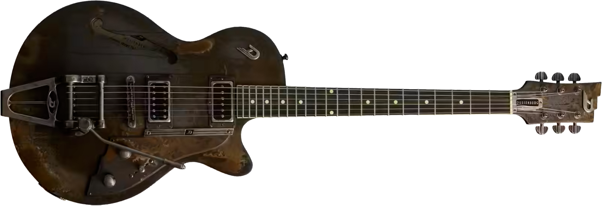 Duesenberg Custom Shop Starplayer Tv Hs Trem Rw - Rusty Relic - Semi-hollow electric guitar - Main picture