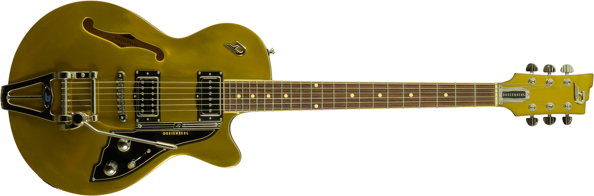 Duesenberg Custom Shop Starplayer Tv Hs Trem Rw #261290 - Hanover Gold - Semi-hollow electric guitar - Main picture