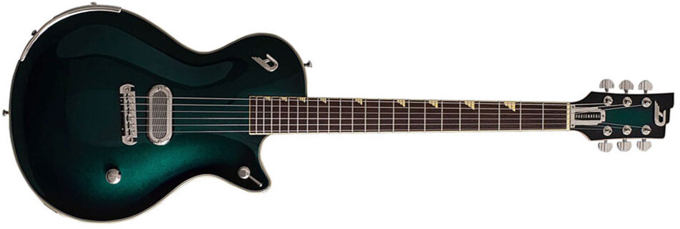 Duesenberg Jeff Darosa Alliance Signature 1h Ht Rw - Catalina Green Burst - Single cut electric guitar - Main picture