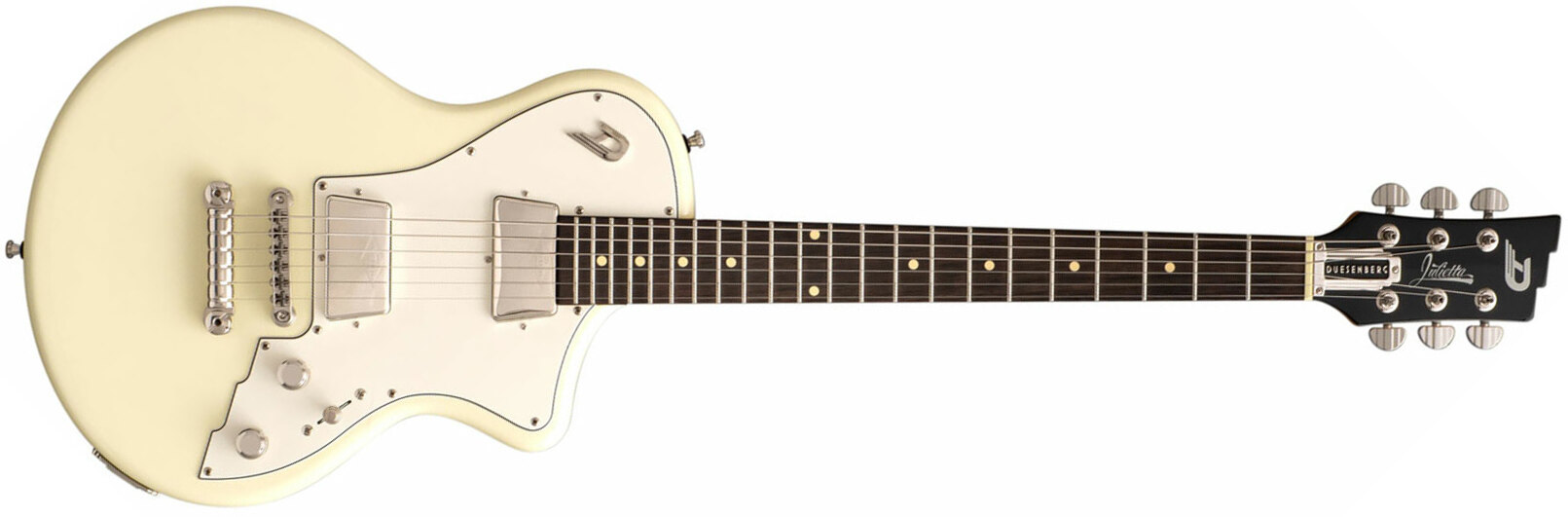 Duesenberg Julietta 2h Ht Rw - Vintage White - Single cut electric guitar - Main picture