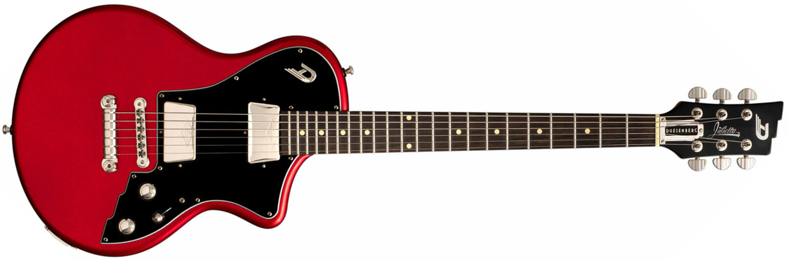 Duesenberg Julietta 2h Ht Rw - Catalina Red - Single cut electric guitar - Main picture