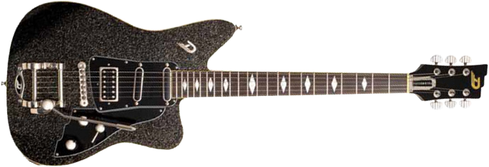 Duesenberg Paloma Hss Trem Rw - Black Sparkle - Single cut electric guitar - Main picture