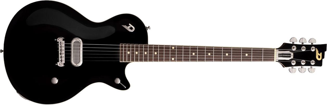 Duesenberg Senior Chambered H Ht Rw - Black - Single cut electric guitar - Main picture