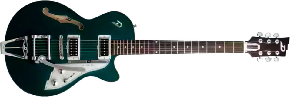 Duesenberg Starplayer Cbr Hs Trem Bigsby Rw - Catalina Green - Semi-hollow electric guitar - Main picture