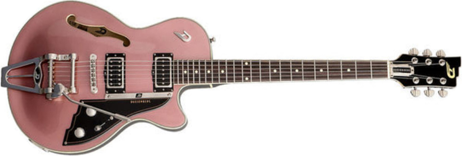 Duesenberg Starplayer Tv Hs Trem Rw - Catalina Sunset Rose - Semi-hollow electric guitar - Main picture
