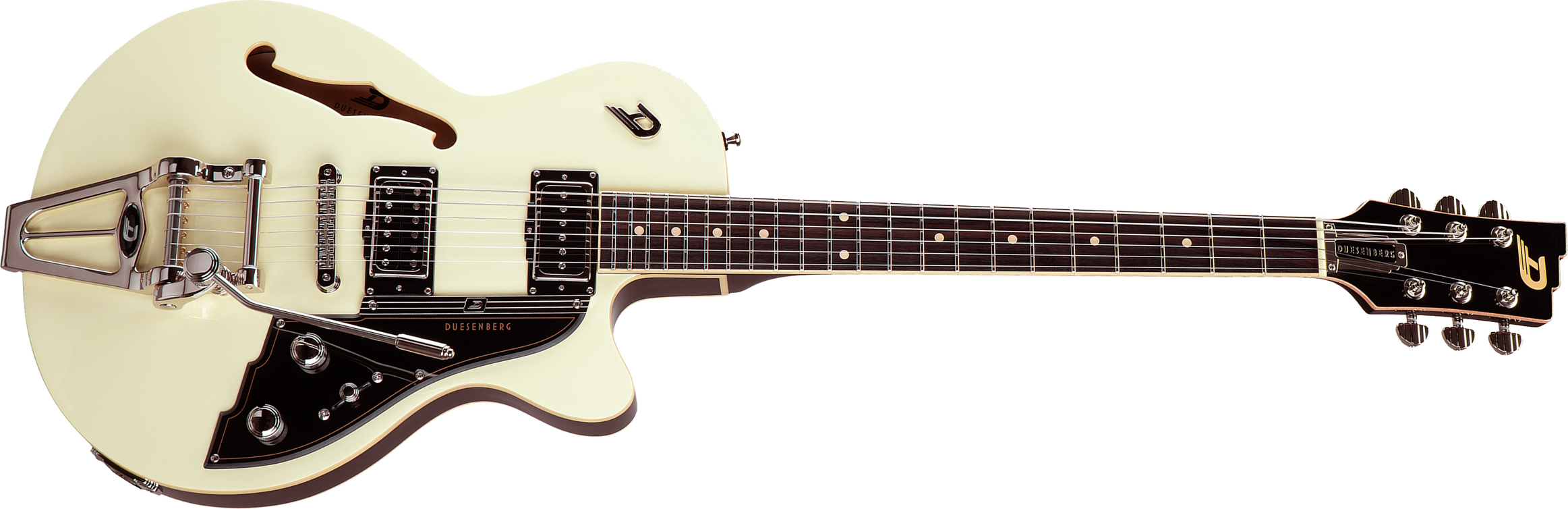 Duesenberg Starplayer Tv Hs Trem Rw - Vintage White - Semi-hollow electric guitar - Main picture