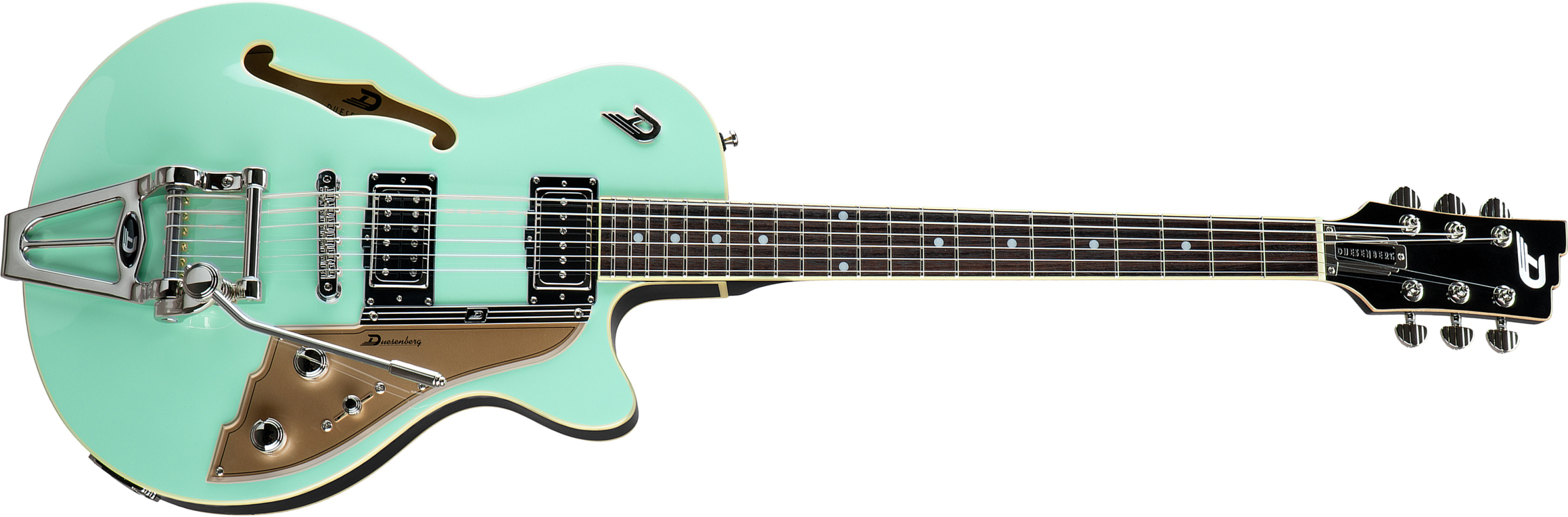 Duesenberg Starplayer Tv Hs Trem Rw - Surf Green - Semi-hollow electric guitar - Main picture