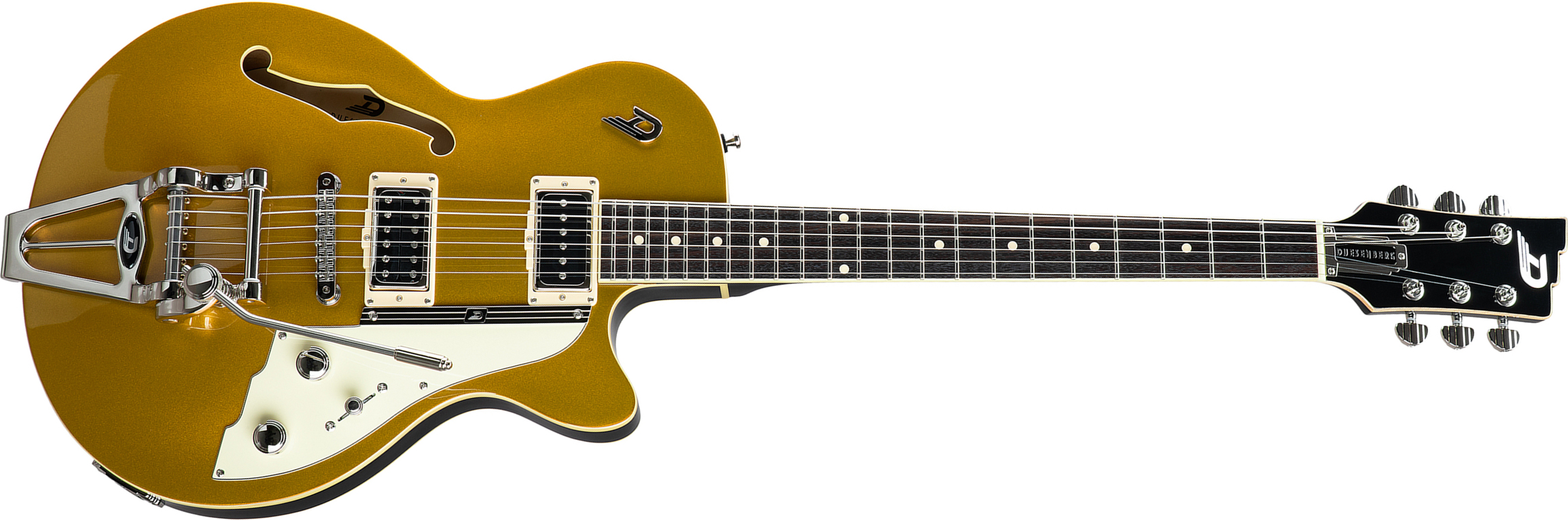 Duesenberg Starplayer Tv Hs Trem Rw - Gold Top - Semi-hollow electric guitar - Main picture