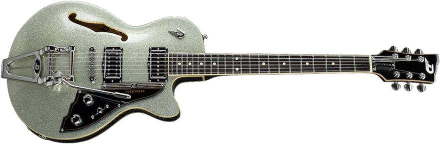 Duesenberg Starplayer Tv Hs Trem Rw - Silver Sparkle - Semi-hollow electric guitar - Main picture