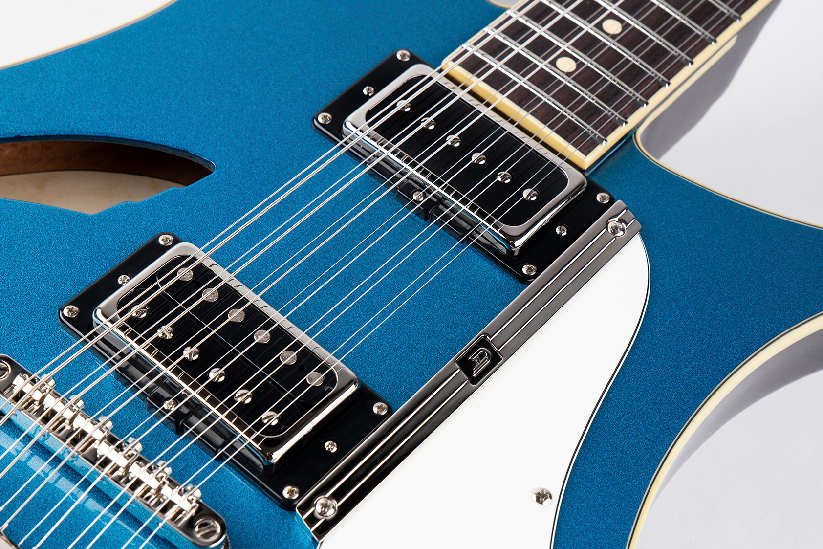 Duesenberg Double Cat Hs Trem Rw - Catalina Blue - Semi-hollow electric guitar - Variation 2