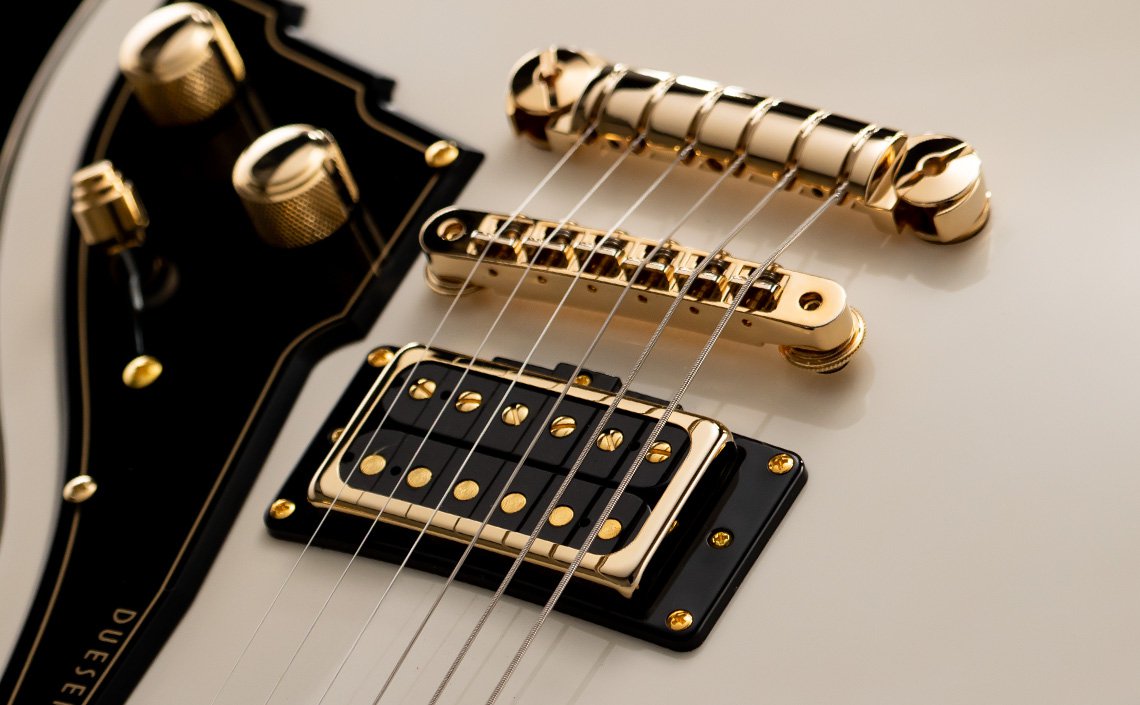 Duesenberg Fantom A 2h Ht Eb - Aged White - Single cut electric guitar - Variation 3